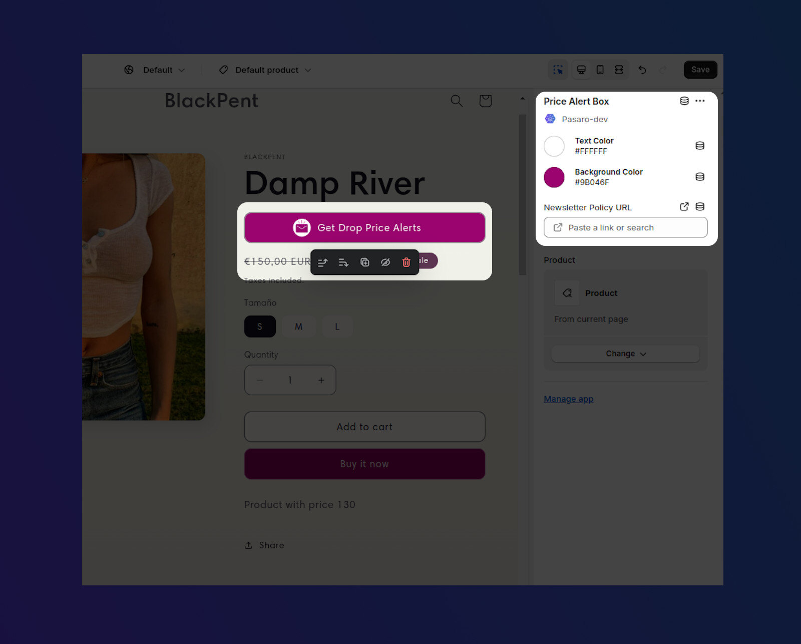 Theme Configuration Block